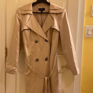 Belted trench coat